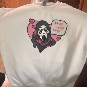 White ladies Ghostface crew medium
